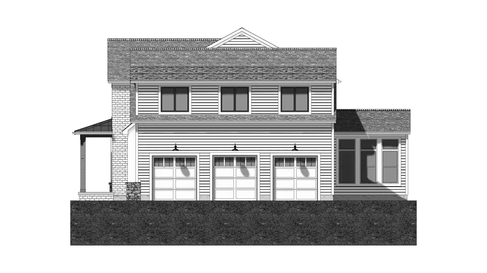 The Villetta house plan, exterior view 2